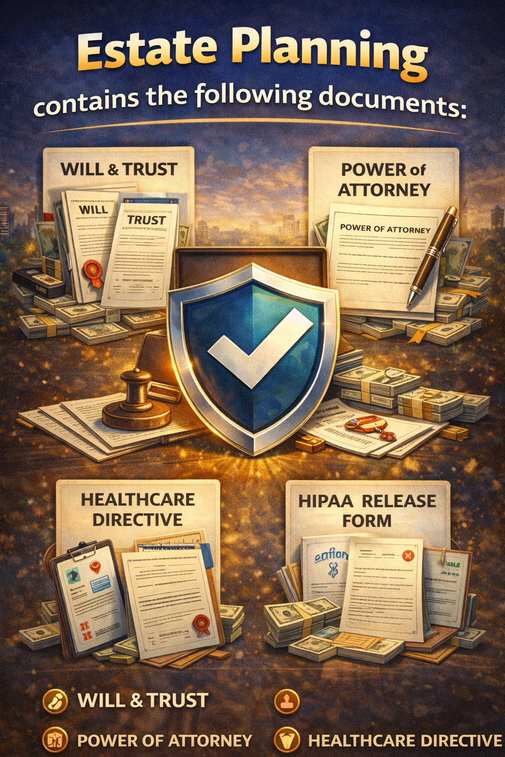 Estate Planning contains following documents